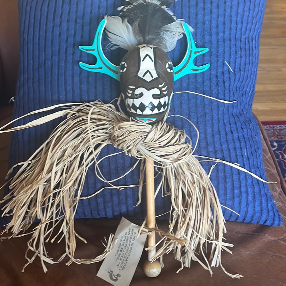 Vintage HandCrafted Deer Kachina by Hopeman-Rodrigue Family, Santa Fe NM, 1960’s